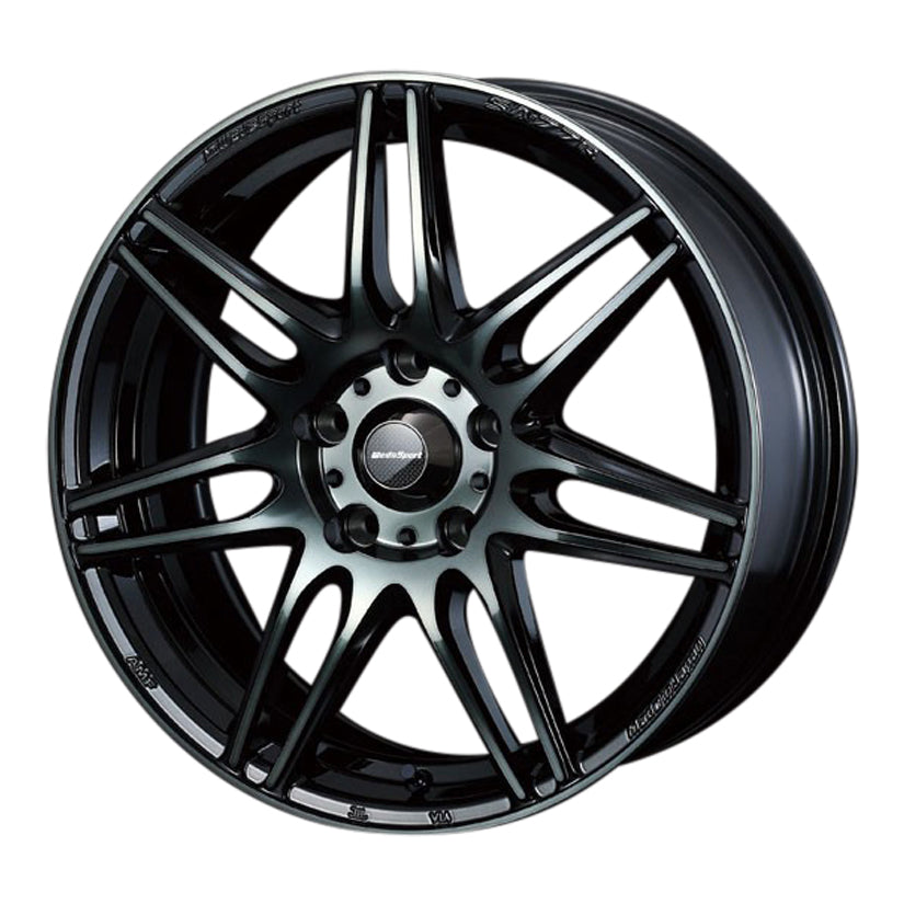 WedsSport SA-77R Alloy Wheel 17x7J 5X114.3 ET48 Chrome Black